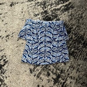 Strapless lily Pulitzer blouse